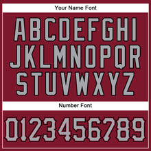 Load image into Gallery viewer, Custom Crimson Gray-Black Authentic Sleeveless Baseball Jersey