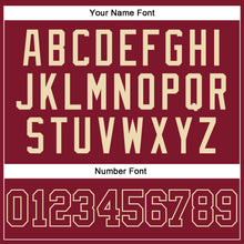 Load image into Gallery viewer, Custom Crimson Crimson-Cream Authentic Sleeveless Baseball Jersey