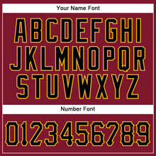 Load image into Gallery viewer, Custom Crimson Black-Gold Authentic Sleeveless Baseball Jersey