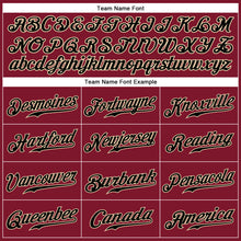 Load image into Gallery viewer, Custom Crimson Black-Cream Authentic Sleeveless Baseball Jersey