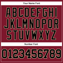 Load image into Gallery viewer, Custom Crimson Black-Cream Authentic Sleeveless Baseball Jersey