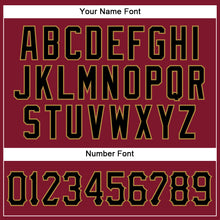 Load image into Gallery viewer, Custom Crimson Black-Old Gold Authentic Sleeveless Baseball Jersey