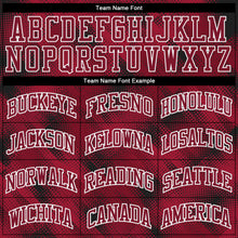 Load image into Gallery viewer, Custom Crimson Crimson-Black Round Neck Sublimation Basketball Suit Jersey