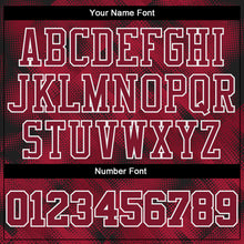 Load image into Gallery viewer, Custom Crimson Crimson-Black Round Neck Sublimation Basketball Suit Jersey
