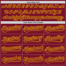 Load image into Gallery viewer, Custom Crimson Crimson-Gold Authentic Baseball Jersey