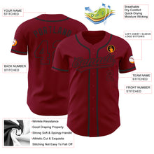 Load image into Gallery viewer, Custom Crimson Crimson-Black Authentic Baseball Jersey