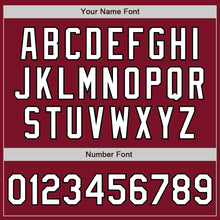 Load image into Gallery viewer, Custom Crimson White-Black Authentic Baseball Jersey