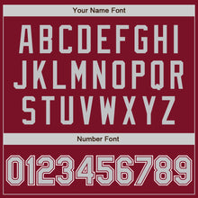 Load image into Gallery viewer, Custom Crimson Gray-White Authentic Baseball Jersey