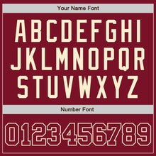 Load image into Gallery viewer, Custom Crimson Crimson-Cream Authentic Baseball Jersey