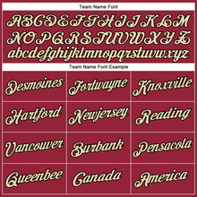 Load image into Gallery viewer, Custom Crimson City Cream-Black Performance T-Shirt