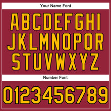 Load image into Gallery viewer, Custom Crimson Gold-Black Performance T-Shirt