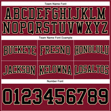 Load image into Gallery viewer, Custom Stitched Crimson Black-City Cream Football Pullover Sweatshirt Hoodie