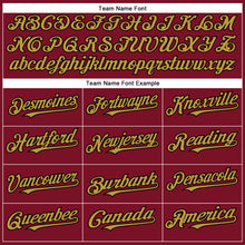 Load image into Gallery viewer, Custom Crimson Old Gold-Black Authentic Baseball Jersey