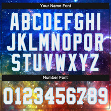 Load image into Gallery viewer, Custom Women's Galactic White-Light Blue 3D V-Neck Cropped Baseball Jersey