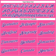 Load image into Gallery viewer, Custom Women's Pink Purple-White V-Neck Cropped Baseball Jersey