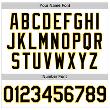 Load image into Gallery viewer, Custom Women's White Black-Gold V-Neck Cropped Baseball Jersey