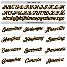 Load image into Gallery viewer, Custom Women's White Black-Old Gold V-Neck Cropped Baseball Jersey