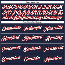 Load image into Gallery viewer, Custom Women's Navy White-Red V-Neck Cropped Baseball Jersey