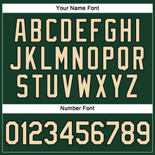 Load image into Gallery viewer, Custom Women's Green Cream-Black V-Neck Cropped Baseball Jersey