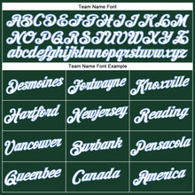 Load image into Gallery viewer, Custom Women's Green White-Light Blue V-Neck Cropped Baseball Jersey