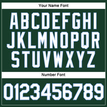 Load image into Gallery viewer, Custom Women's Green White-Light Blue V-Neck Cropped Baseball Jersey