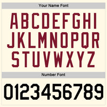 Load image into Gallery viewer, Custom Women's Cream Black-Crimson V-Neck Cropped Baseball Jersey