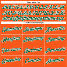 Load image into Gallery viewer, Custom Women's Orange Kelly Green-White V-Neck Cropped Baseball Jersey