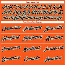 Load image into Gallery viewer, Custom Women's Orange Black Old Gold-White V-Neck Cropped Baseball Jersey