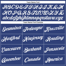 Load image into Gallery viewer, Custom Women's Royal White-Red V-Neck Cropped Baseball Jersey