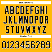 Load image into Gallery viewer, Custom Women's Gold Black-White V-Neck Cropped Baseball Jersey