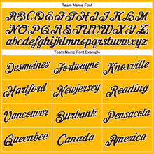 Load image into Gallery viewer, Custom Women's Gold Brown-White V-Neck Cropped Baseball Jersey