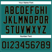 Load image into Gallery viewer, Custom Women's Aqua Black-Old Gold V-Neck Cropped Baseball Jersey