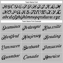 Load image into Gallery viewer, Custom Women's Gray Black-White V-Neck Cropped Baseball Jersey