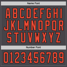 Load image into Gallery viewer, Custom Steel Gray Orange-Black Hockey Jersey