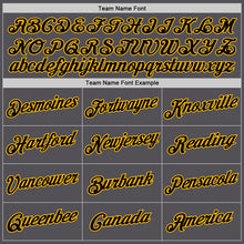 Load image into Gallery viewer, Custom Steel Gray Black-Gold Performance T-Shirt