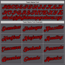 Load image into Gallery viewer, Custom Steel Gray Red-Black Performance T-Shirt