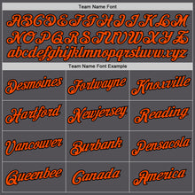 Load image into Gallery viewer, Custom Steel Gray Orange-Black Performance T-Shirt