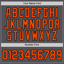 Load image into Gallery viewer, Custom Steel Gray Orange-Black Performance T-Shirt