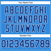 Load image into Gallery viewer, Custom Electric Blue Royal-White Authentic Baseball Jersey