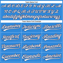 Load image into Gallery viewer, Custom Electric Blue White-Navy Authentic Baseball Jersey