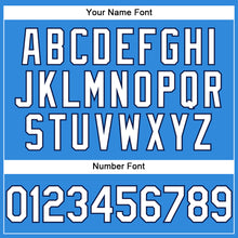 Load image into Gallery viewer, Custom Electric Blue White-Navy Authentic Baseball Jersey