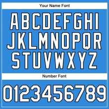 Load image into Gallery viewer, Custom Electric Blue White-Black Authentic Baseball Jersey