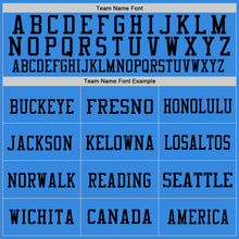 Load image into Gallery viewer, Custom Powder Blue Gold-Black Mesh Authentic Football Jersey