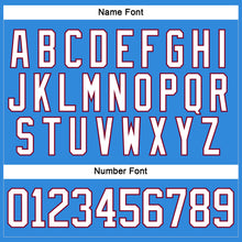 Load image into Gallery viewer, Custom Powder Blue White-Maroon Hockey Lace Neck Jersey