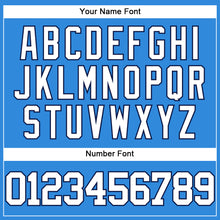 Load image into Gallery viewer, Custom Electric Blue White-Navy Authentic Baseball Jersey