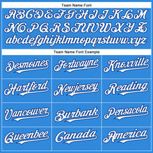 Load image into Gallery viewer, Custom Electric Blue White-Royal Authentic Baseball Jersey