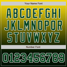 Load image into Gallery viewer, Custom Yellow Green-White Authentic Fade Fashion Baseball Jersey