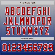 Load image into Gallery viewer, Custom Gray Red-Royal Authentic Fade Fashion Baseball Jersey