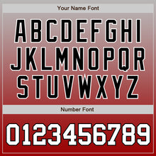 Load image into Gallery viewer, Custom Gray White-Red Authentic Fade Fashion Baseball Jersey