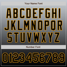 Load image into Gallery viewer, Custom Gray Black-Gold Authentic Fade Fashion Baseball Jersey
